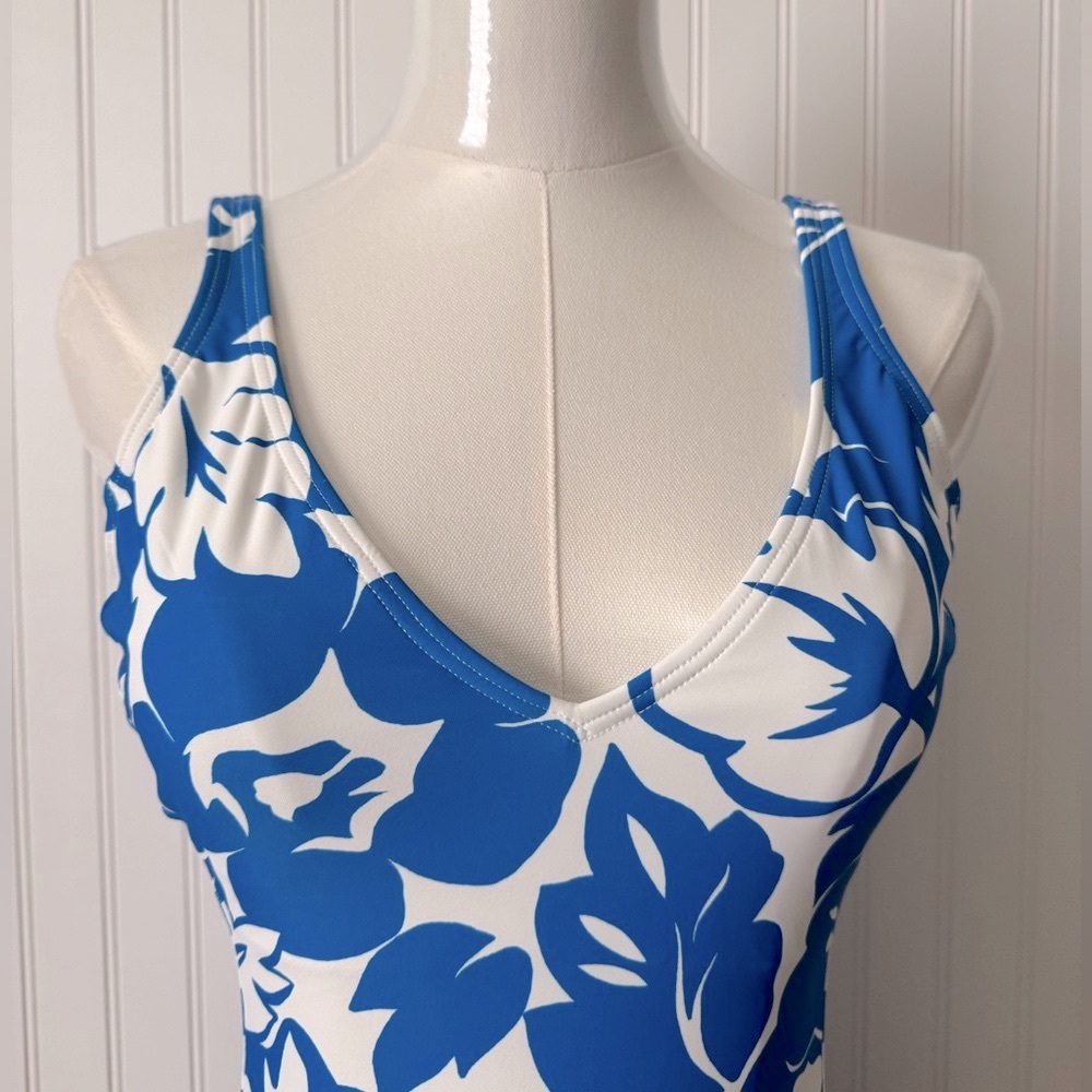 Kate Spade Floral Print One Piece Bathing Suit Size M NWTo - Picture 2 of 7